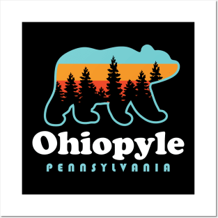 Ohiopyle State Park Pennsylvania Camping Bear Posters and Art